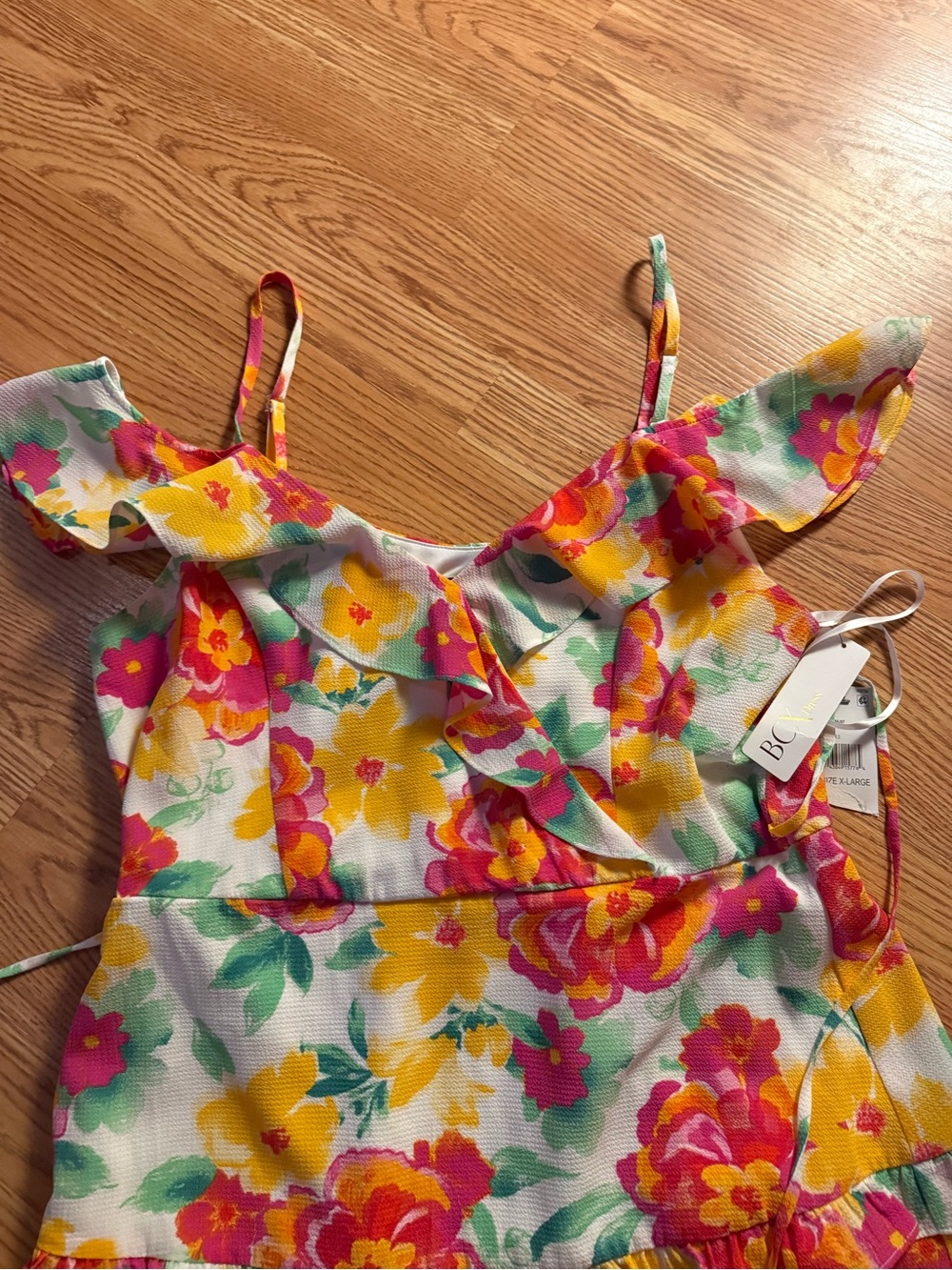 Cute summer BCX floral Dress - size XL